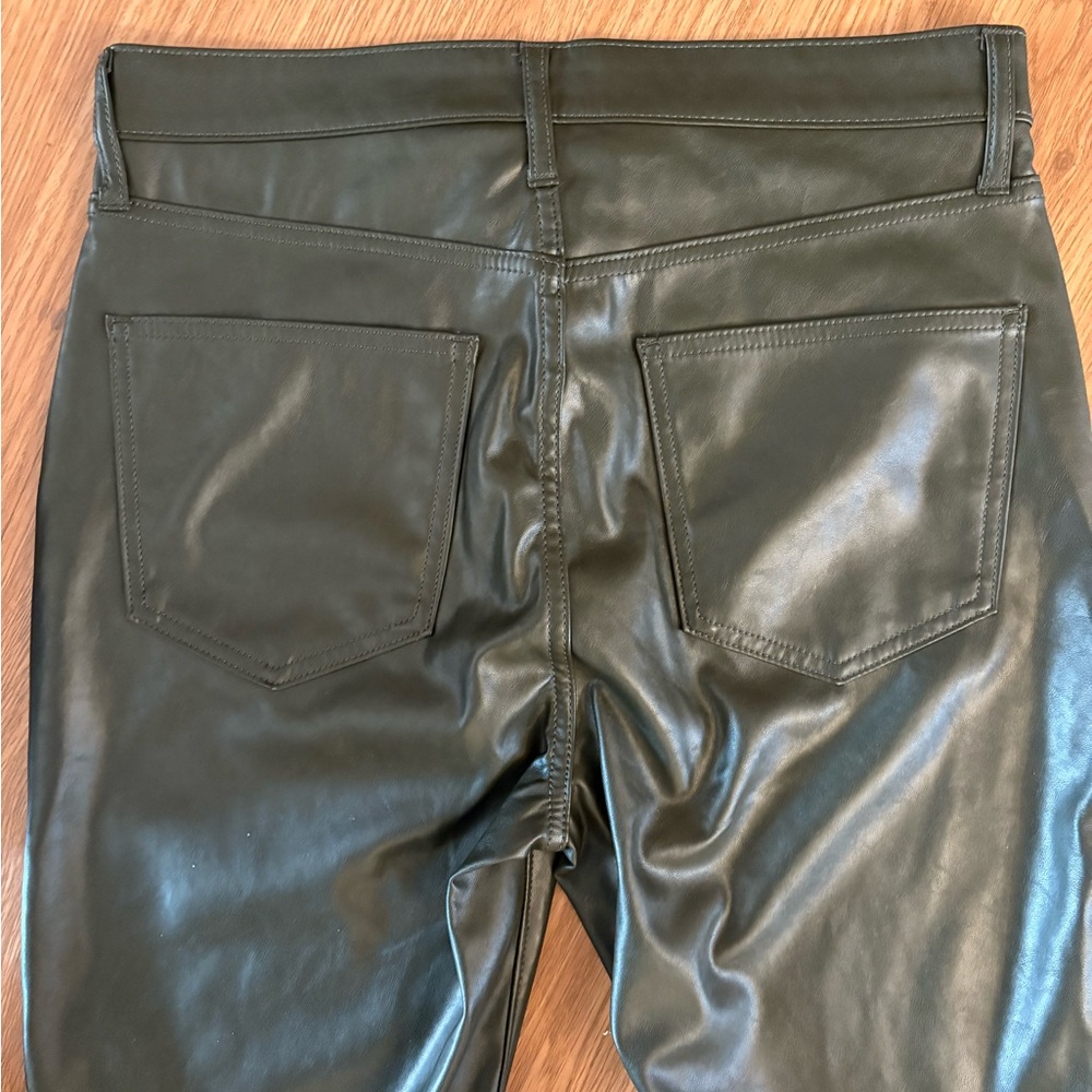 GAP Vintage Slim High Rise Pants in Olive